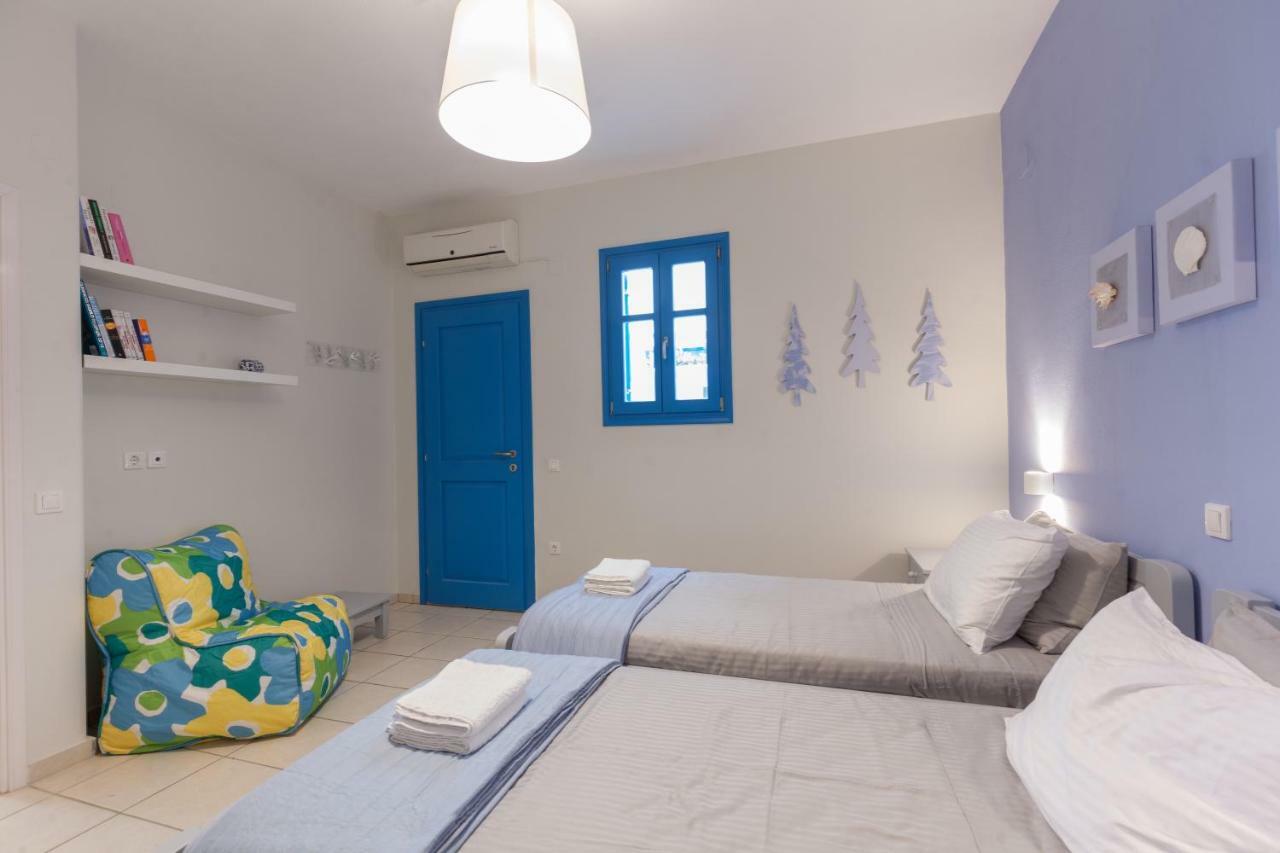 Just Blue With Amazing Sea Views In Piso Livadi Villa Ngoại thất bức ảnh