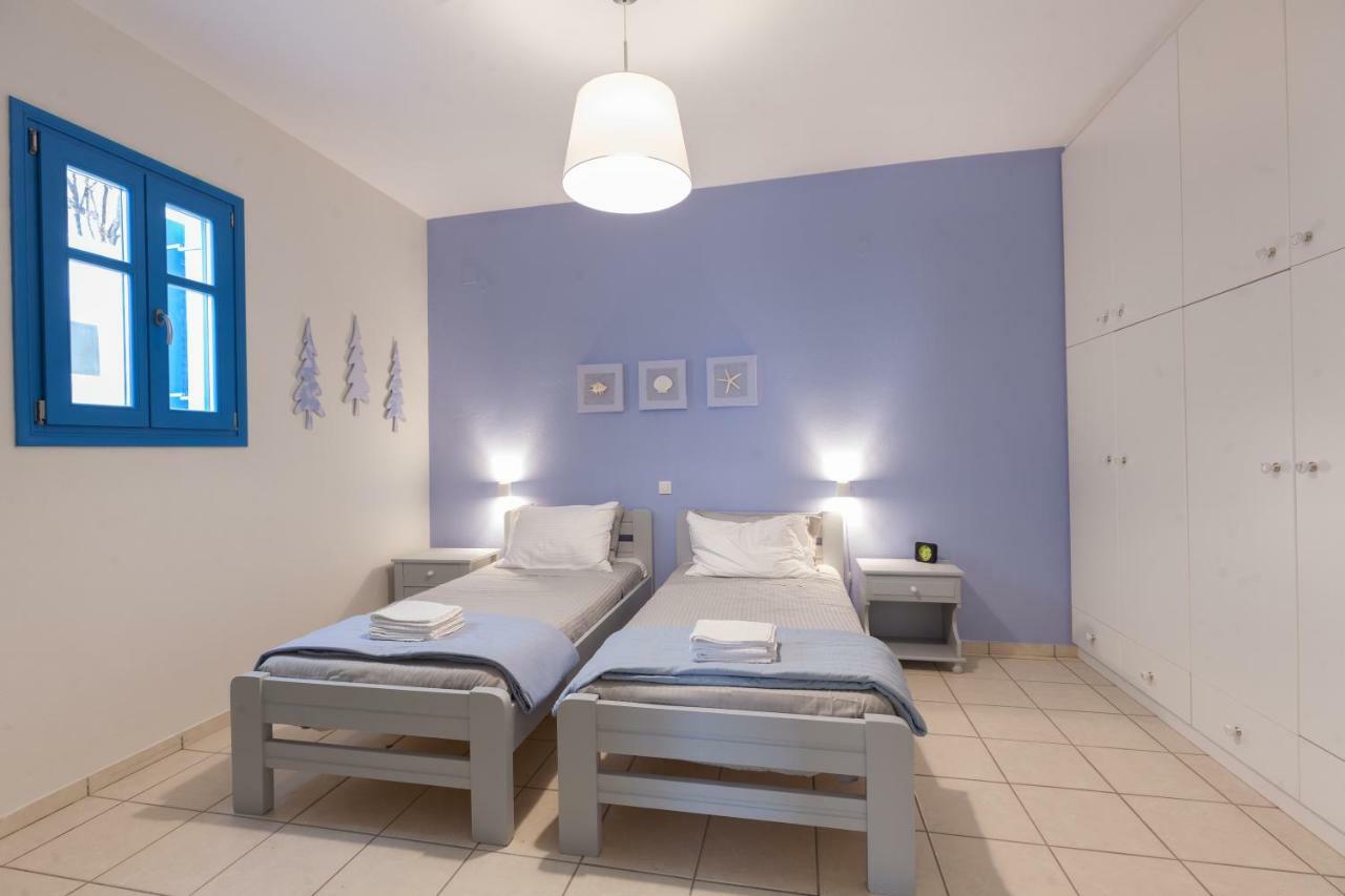 Just Blue With Amazing Sea Views In Piso Livadi Villa Ngoại thất bức ảnh