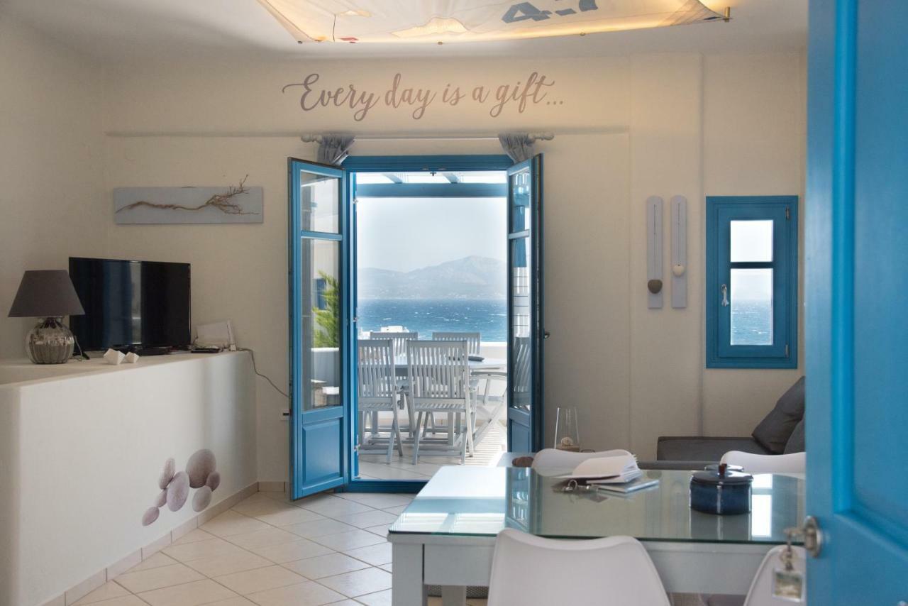 Just Blue With Amazing Sea Views In Piso Livadi Villa Ngoại thất bức ảnh