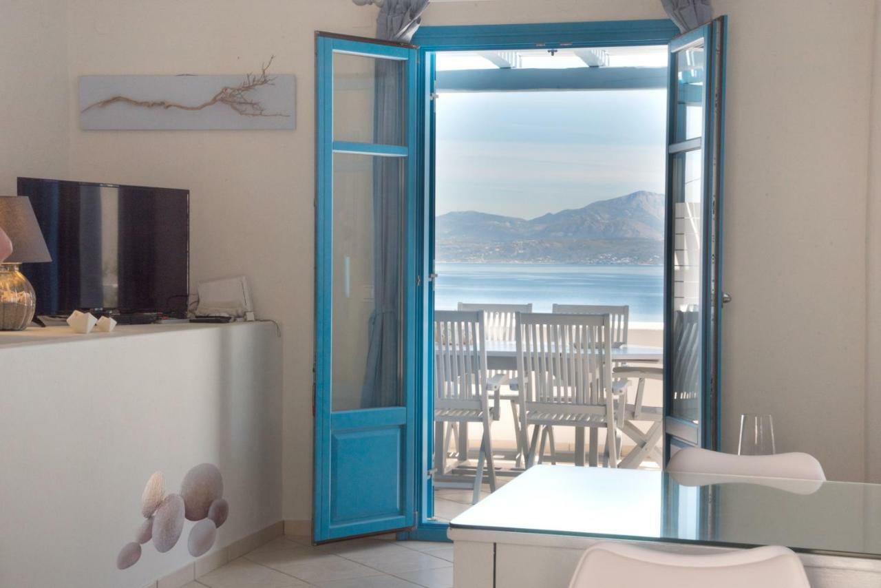Just Blue With Amazing Sea Views In Piso Livadi Villa Ngoại thất bức ảnh
