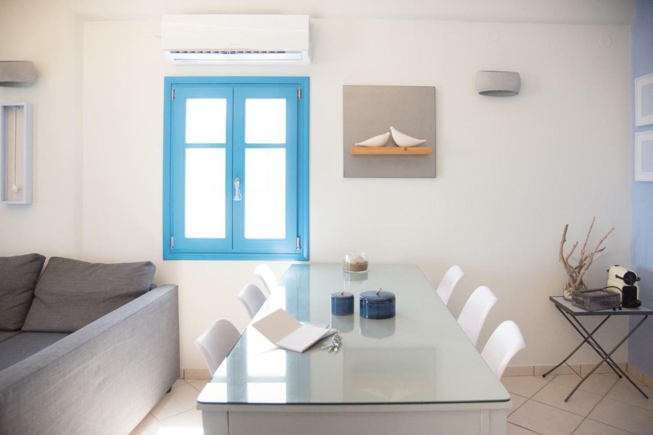 Just Blue With Amazing Sea Views In Piso Livadi Villa Ngoại thất bức ảnh
